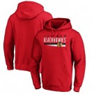 Men's Chicago Blackhawks Red Staggered Stripe Pullover Hoodie