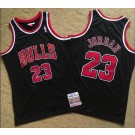 Men's Chicago Bulls #23 Michael Jordan Black 1997 Throwback Authentic Jersey