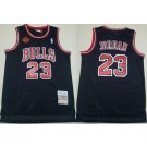 Men's Chicago Bulls #23 Michael Jordan Black 20th Anniversary Signature Swingman Jersey