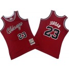 Men's Chicago Bulls #23 Michael Jordan Red 1984 Throwback Swingman Jersey