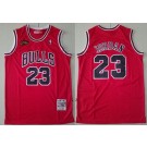 Men's Chicago Bulls #23 Michael Jordan Red 1997 Finals Swingman Jersey