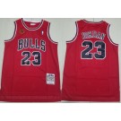Men's Chicago Bulls #23 Michael Jordan Red 20th Anniversary Signature Swingman Jersey