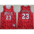 Men's Chicago Bulls #23 Michael Jordan Red Constellation Swingman Jersey