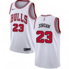 Men's Chicago Bulls #23 Michael Jordan White Icon Hot Press Jersey