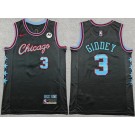 Men's Chicago Bulls #3 Josh Giddey Black 2025 City Sponsor Swingman Jersey