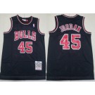 Men's Chicago Bulls #45 Michael Jordan Black 1994 Throwback Swingman Jersey