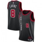 Men's Chicago Bulls #8 Zach Lavine Black 2023 City Icon Heat Press Jersey