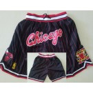Men's Chicago Bulls Black Stripes 10th Anniversary Just Don Shorts