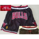 Men's Chicago Bulls Black Stripes 1997 Just Don Swingman Shorts
