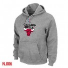 Men's Chicago Bulls Grey Printed Pullover Hoodie