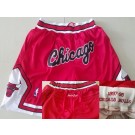 Men's Chicago Bulls Red 1997 Just Don 2nd Swingman Shorts