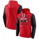 Men's Chicago Bulls Red Bold Attack Pullover Hoodie