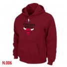 Men's Chicago Bulls Red Printed Pullover Hoodie
