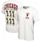 Men's Chicago Bulls White Printed T-Shirt 206012