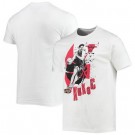 Men's Chicago Bulls White Printed T-Shirt 206019