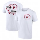 Men's Chicago Bulls White Printed T-Shirt 206020