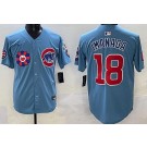 Men's Chicago Cubs #18 Shota Imanaga Baby Blue 2025 Tokyo Series Limited Jersey