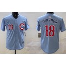 Men's Chicago Cubs #18 Shota Imanaga Baby Blue Limited Jersey