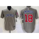 Men's Chicago Cubs #18 Shota Imanaga Gray Limited Jersey