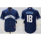 Men's Chicago Cubs #18 Shota Imanaga Navy City Cool Base Jersey