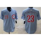 Men's Chicago Cubs #23 Ryne Sandberg Baby Blue Limited Jersey
