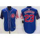 Men's Chicago Cubs #23 Ryne Sandberg Blue USA Limited Jersey