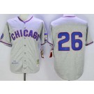 Men's Chicago Cubs #26 Billy Williams Gray 1968 Throwback Jersey