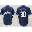 Men's Chicago Cubs #30 Kyle Tucker Navy City Connect Cool Base Jersey
