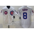 Men's Chicago Cubs #8 Ian Happ White 2025 Tokyo Series Limited Jersey