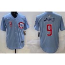 Men's Chicago Cubs #9 Miguel Amaya Baby Blue Limited Jersey