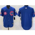 Men's Chicago Cubs Blank Blue 2025 Tokyo Series Limited Jersey