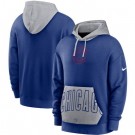 Men's Chicago Cubs Blue Heritage Tri Blend Pullover Hoodie