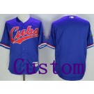 Men's Chicago Cubs Customized Blue 1994 Turn Back The Clock Jersey