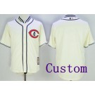 Men's Chicago Cubs Customized Cream 1929 Turn Back The Clock Jersey