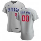 Men's Chicago Cubs Customized Gray Road 2020 FlexBase Jersey