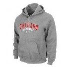 Men's Chicago Cubs Gray Printed Pullover Hoodie