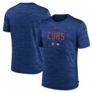 Men's Chicago Cubs Navy Velocity Performance Practice T Shirt