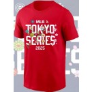 Men's Chicago Cubs Red 2025 Tokyo Series 1 T Shirt