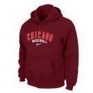 Men's Chicago Cubs Red Printed Pullover Hoodie