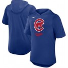 Men's Chicago Cubs Royal Tri Blend Hoodie T Shirt