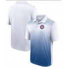 Men's Chicago Cubs White Blue Sandlot Game Polo