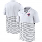 Men's Chicago Cubs White Stripes Patchwork Polo