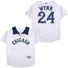 Men's Chicago White Sox #24 Early Wynn White 1976 Turn Back The Clock Jersey