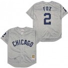 Men's Chicago White Sox #2 Nellie Fox Gray 1960 Throwback Jersey