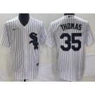 Men's Chicago White Sox #35 Frank Thomas White Cool Base Jersey