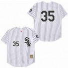 Men's Chicago White Sox #35 Frank Thomas White Throwback Jersey