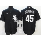 Men's Chicago White Sox #45 Michael Jordan Black 2020 Cool Base Jersey