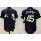 Men's Chicago White Sox #45 Michael Jordan Black Limited Jersey