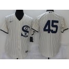 Men's Chicago White Sox #45 Michael Jordan Cream 2021 Field of Dreams Cool Base Jersey