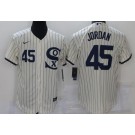 Men's Chicago White Sox #45 Michael Jordan Cream Player Name 2021 Field of Dreams Authentic Jersey